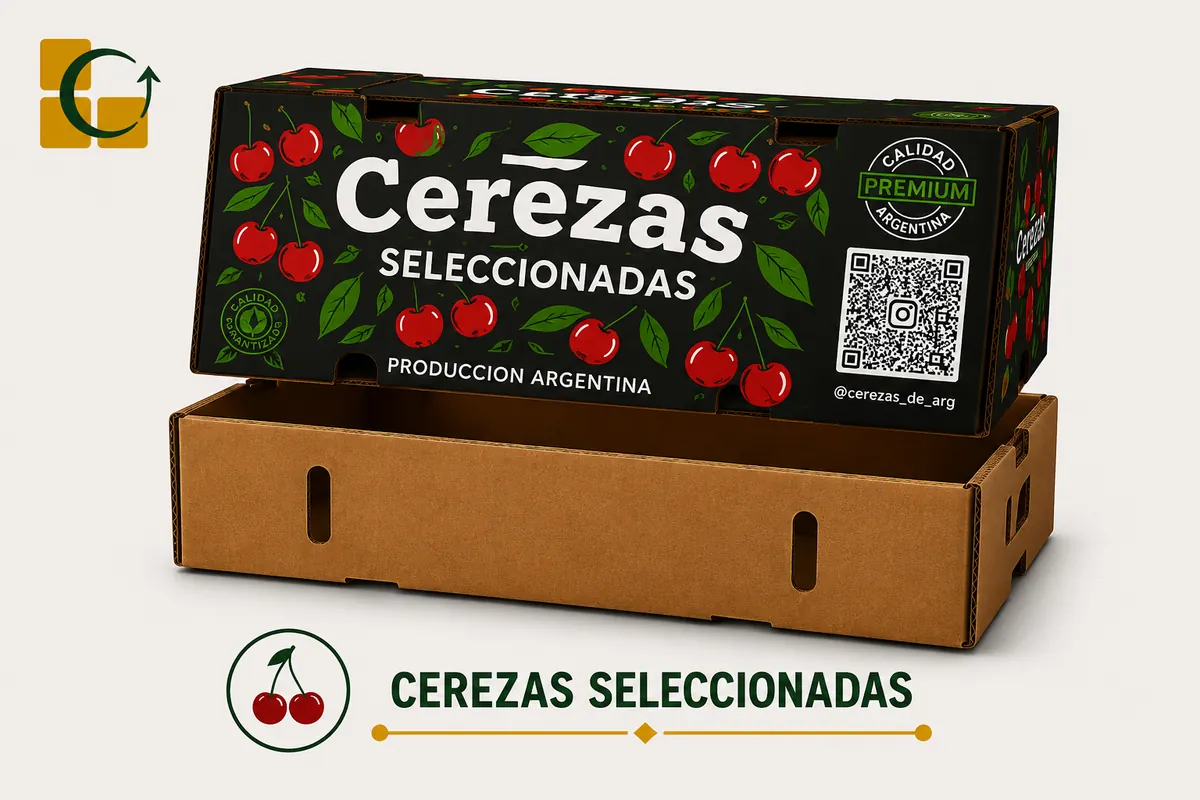 Caja para cerezas