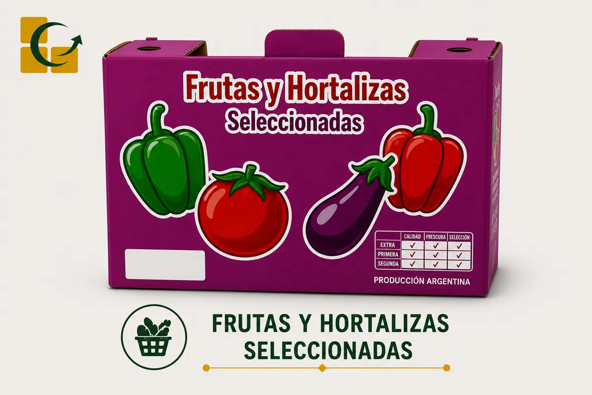 Caja para frutas y hortalizas