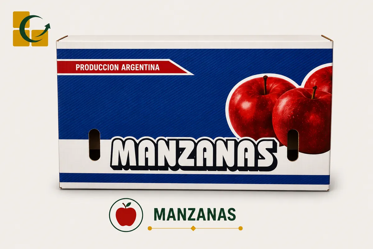 Caja para manzanas