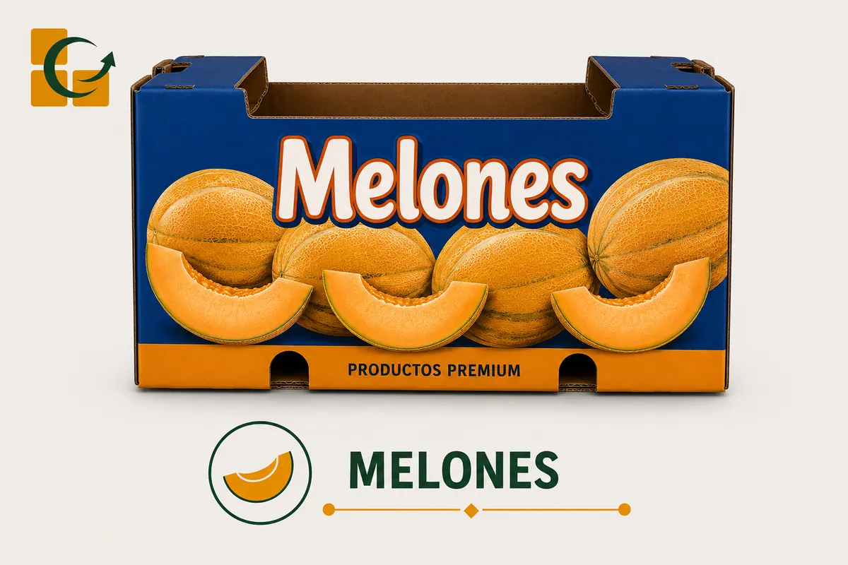 Caja para melones
