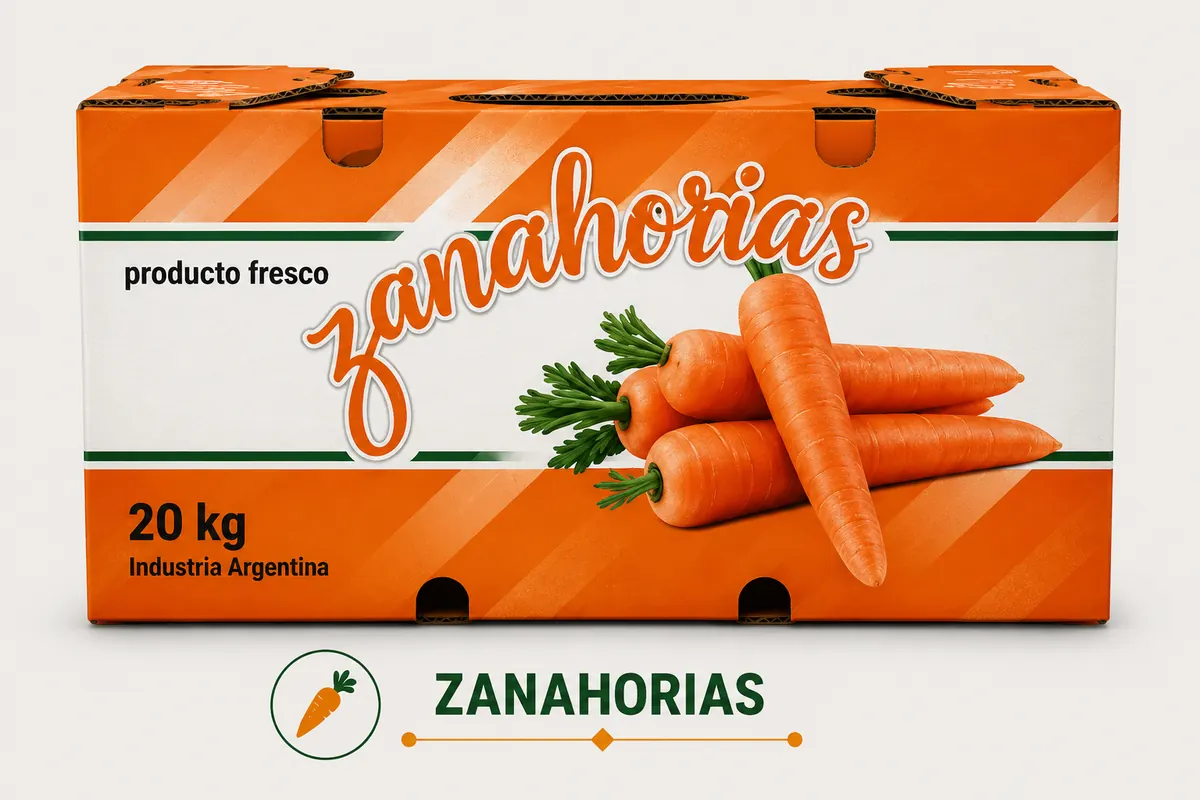 Caja para zanahorias